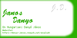 janos danyo business card