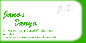 janos danyo business card